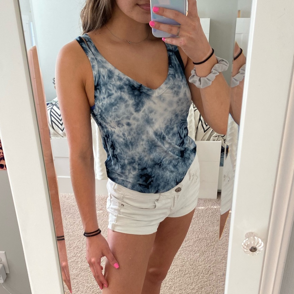 Tie Dye American Eagle Tank